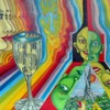 Schizophrenie, Oel auf Leinwand