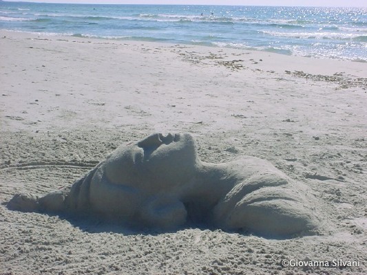 Sand Buddha, Sardinien 2007