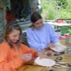 Kinder basteln im Eremo