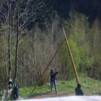 Tipi Stangen aufstellen